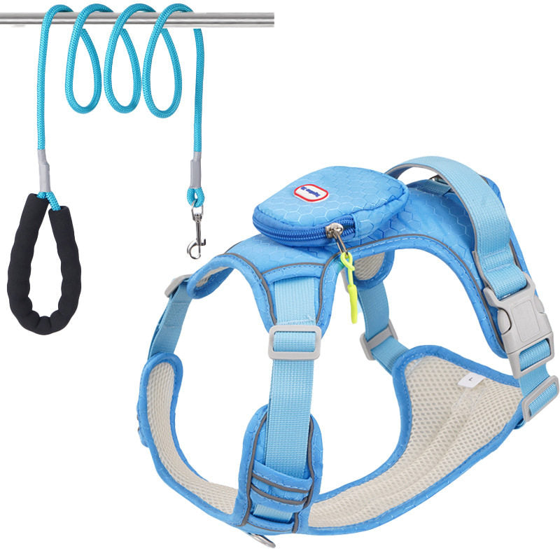 Reflective harness for medium to giant dogs, 4 sizes available