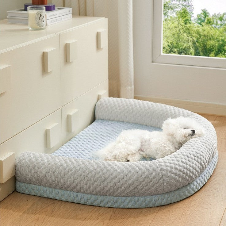 Removable washable dog bed with sponge filling, main product photo