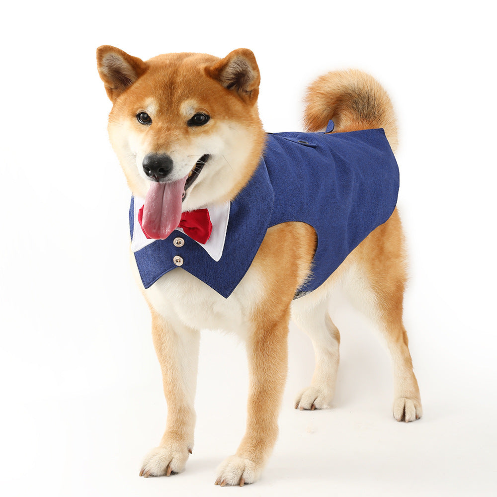Dog tuxedo vest with bow tie, available in 13 styles, image 49