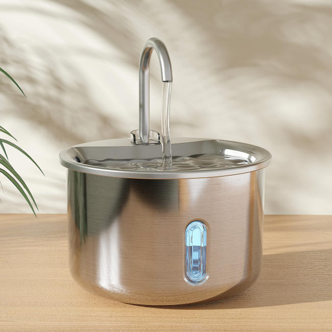 Automatic Circulating Pet Water Dispenser, 2L Quiet USB Fountain with Adjustable Flow