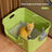 Extra Large Semi-Enclosed Cat Litter Box with Scoop, Thick PP