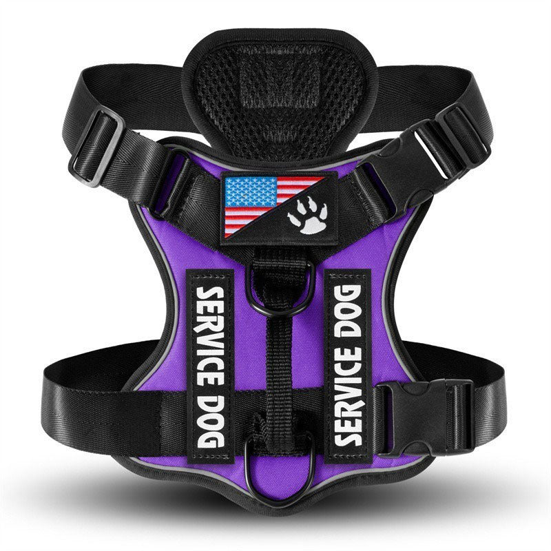 Reflective tactical dog harness and lead set, ideal for everyday use