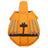 Dog swim vest with reflective angel wings in Blue, showing size and shape