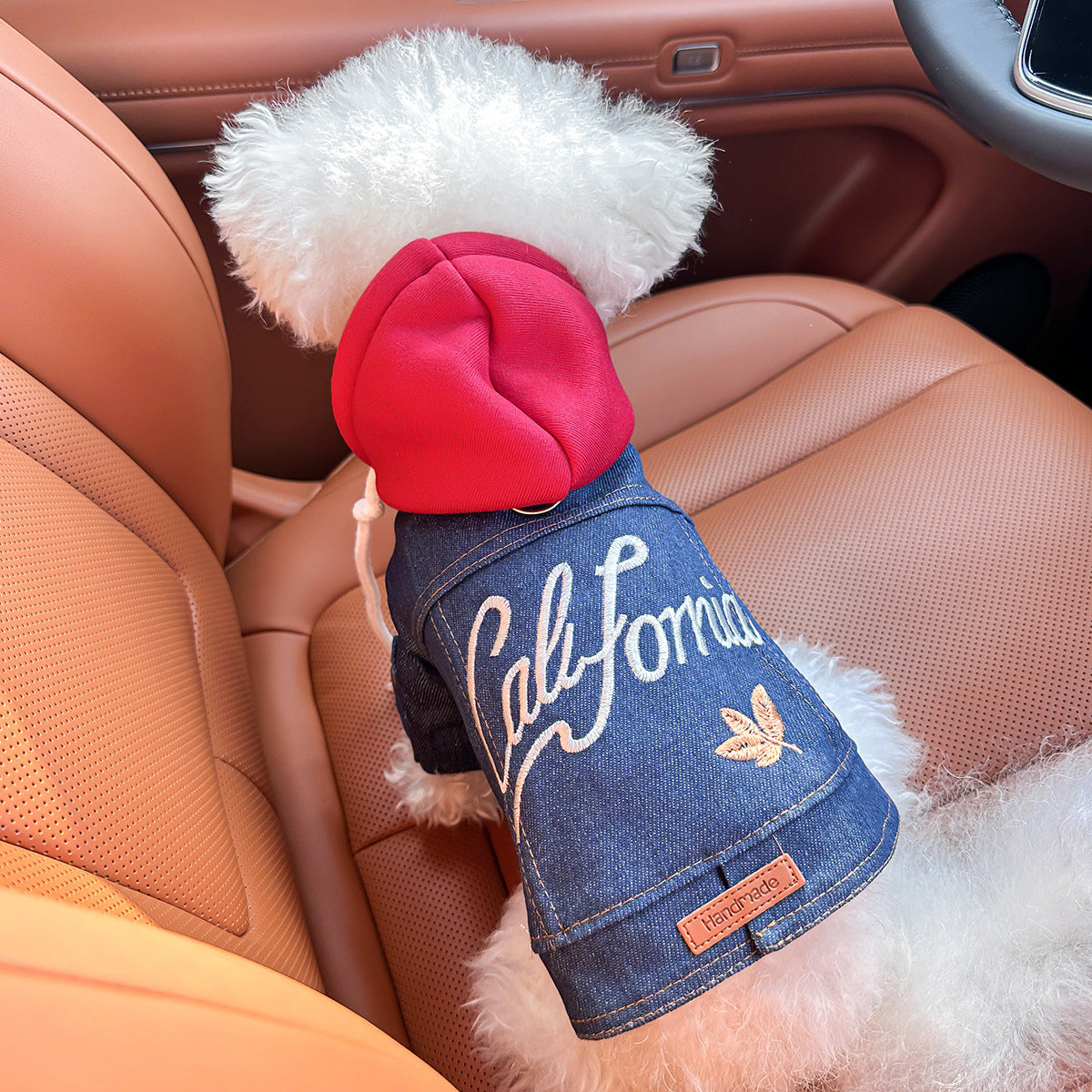 Denim jacket for small dogs and cats, available in 15 colours, image 2