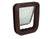 White ABS pet door flap for wooden and glass doors, photo 2