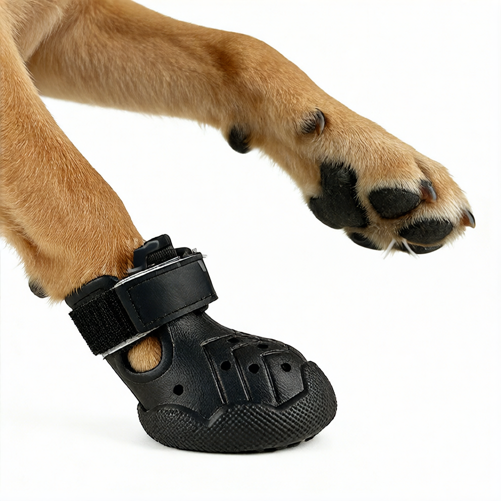 Lightweight waterproof EVA dog shoes, available in 4 colours, image 3