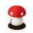 Red mushroom cat scratching post with hanging ball, photo 4 of 12