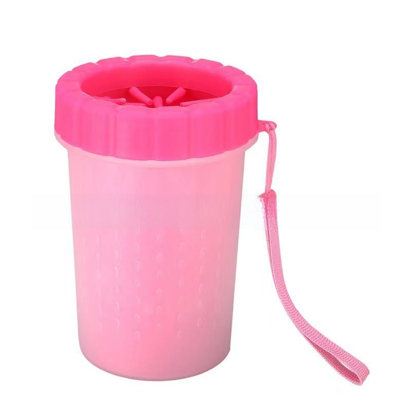 Silicone Brush Dog Foot Washing Cup, Quick Rinse Paw Cleaner