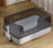 Open Top Cat Litter Box with Tall Splash-Proof Sides