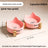 Anti-Spill Ceramic Pet Bowl with Wooden Stand and Cat Ear, Paw or Fish Bone Design