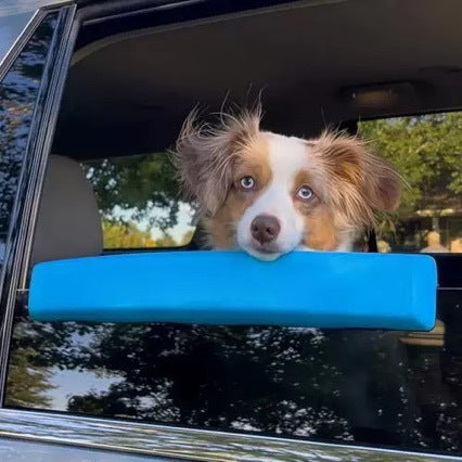Padded dog car window chin rest in blue, product image 6