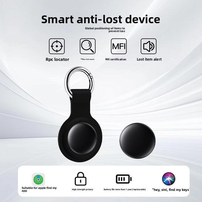 Compact Bluetooth pet locator tag with protective holder, product image 1