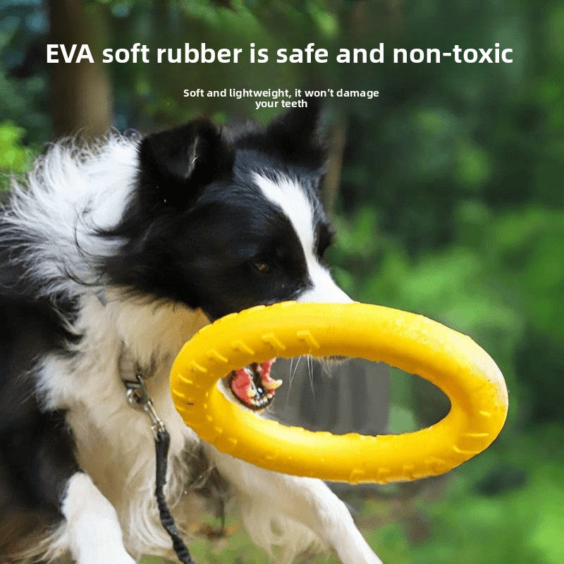 EVA dog training toys pull ring frisbee and ball - photo 3