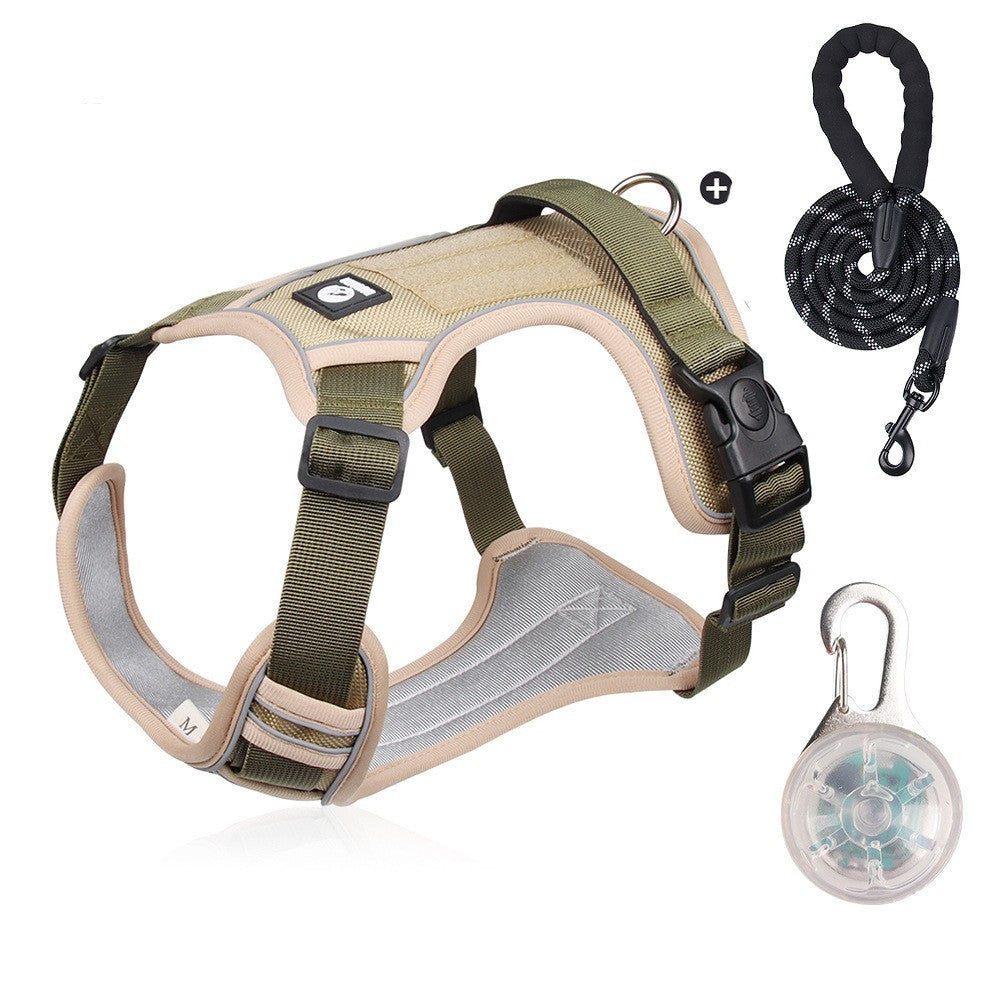 Reflective Oxford dog harness, ideal for everyday use
