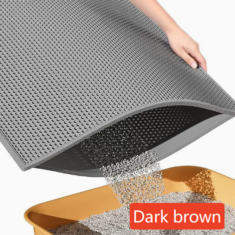 Thick Waterproof Cat Litter Mat, Double Layer EVA Design