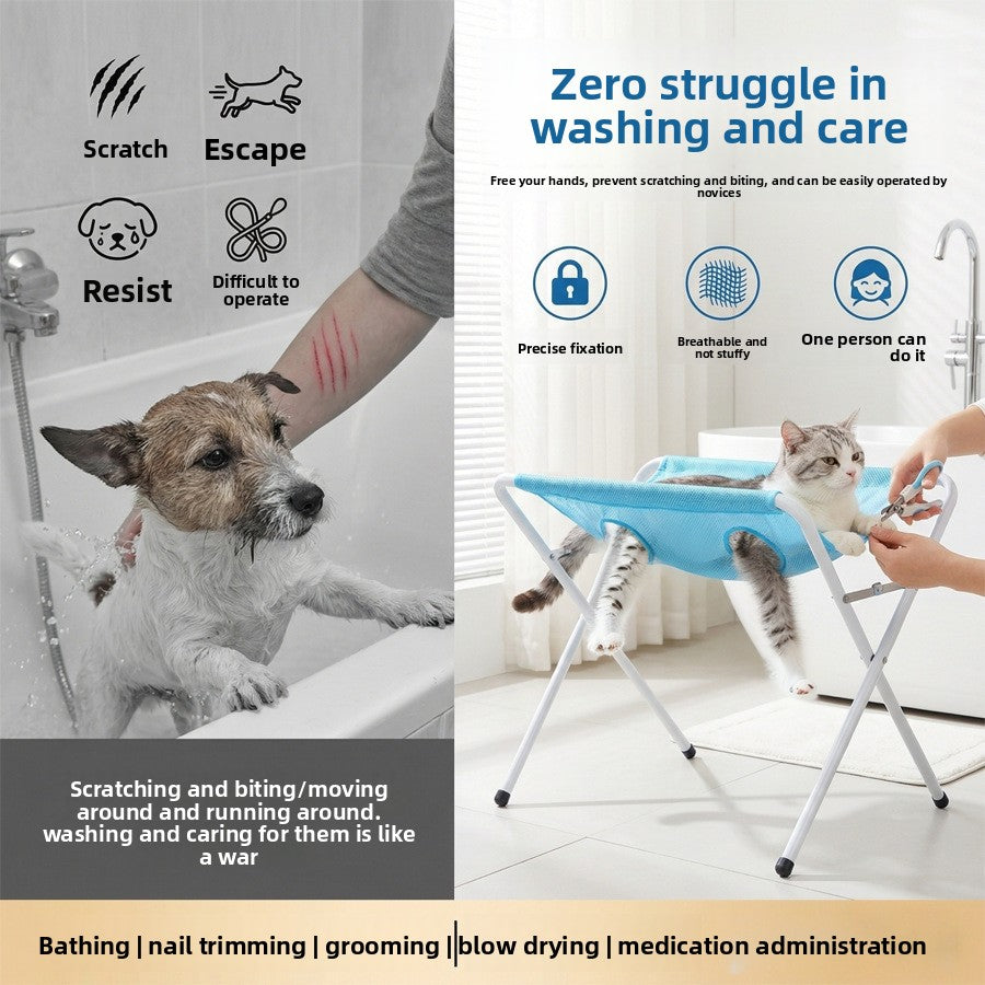 Detachable pet grooming and bathing stand, main product photo