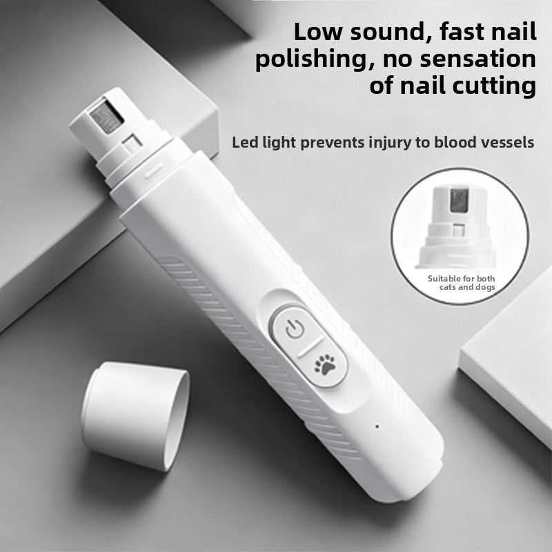 Electric Pet Nail Grinder with LED Light and Safety Guard