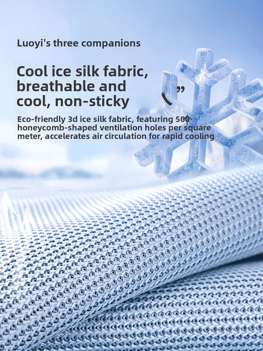 Glacier blue dog cooling mat with foam padding, photo 2