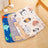Breathable cotton pet mat with print, main product photo