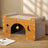 Double layer cat scratcher nest in TV design, view 16