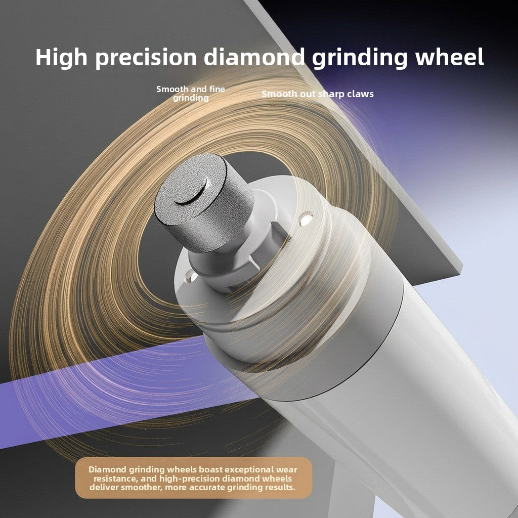 Battery Powered Pet Nail Grinder with Spare Grinding Heads