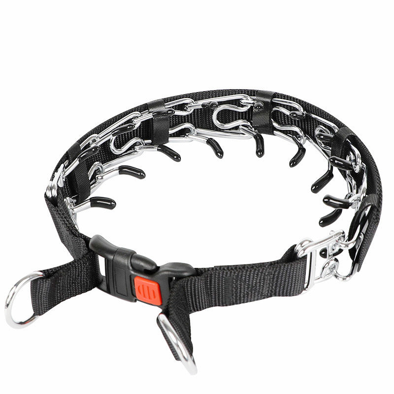 Adjustable Metal Dog Training Collar with Leash