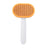 Oval Self-Cleaning Slicker Brush with One-Press Fur Release