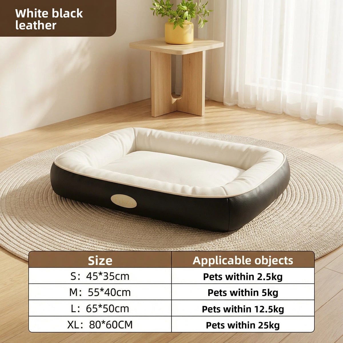 Blue grey wipe-clean dog bed with raised rim