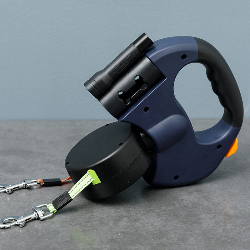 Green automatic retractable dog lead, product photo from Pet Royale UK