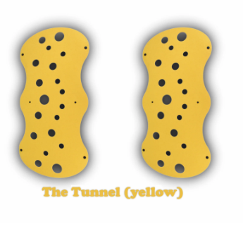 Felt cat tunnel bed and play tunnel, shown in 5 colours and styles