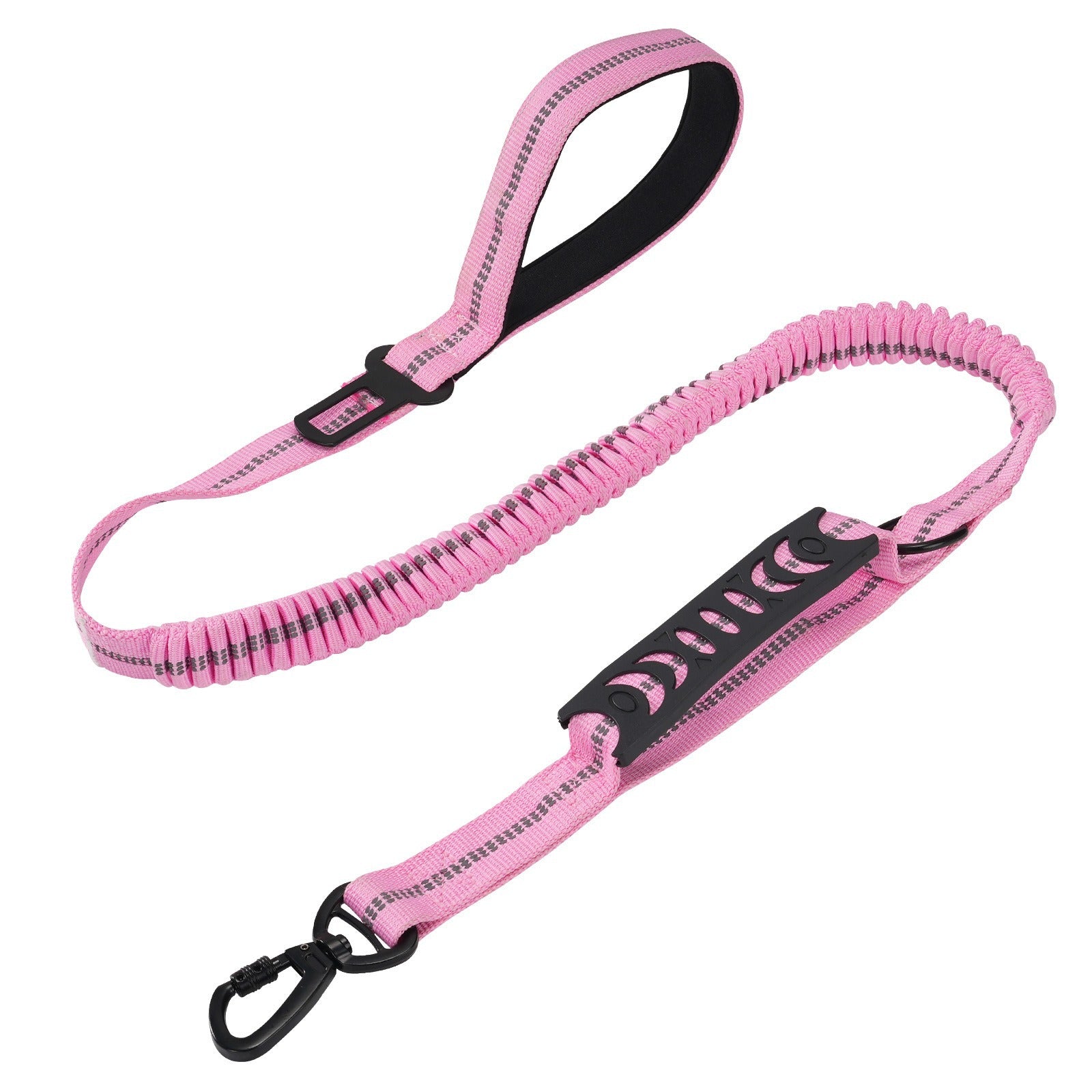 Stretchy bungee dog lead, close-up detail view from Pet Royale UK
