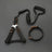 Three piece dog harness, collar and lead set in blue