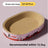 Round corrugated cat scratcher bed lounger with printed design, view 10 of 16