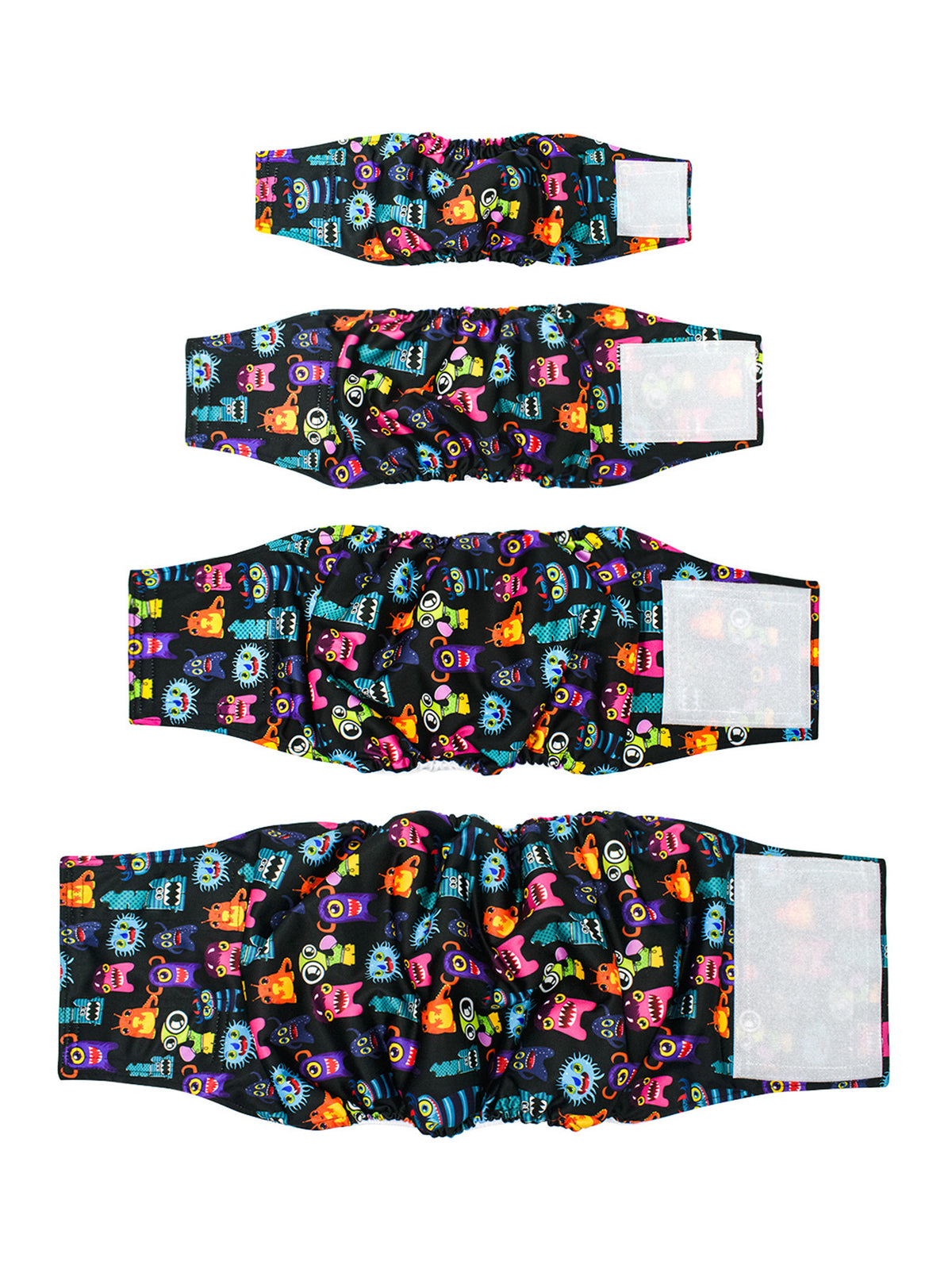 Washable Reusable Male Dog Diaper with Leak-Proof Absorbent Layer, Sizes S to XL