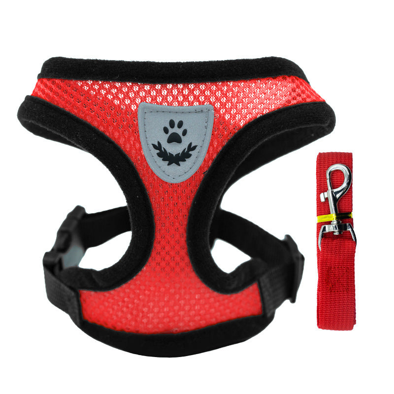 Small pet mesh harnesses in nine bright colours