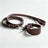 Wide leather collar for small dogs in a rich colour, product image 4