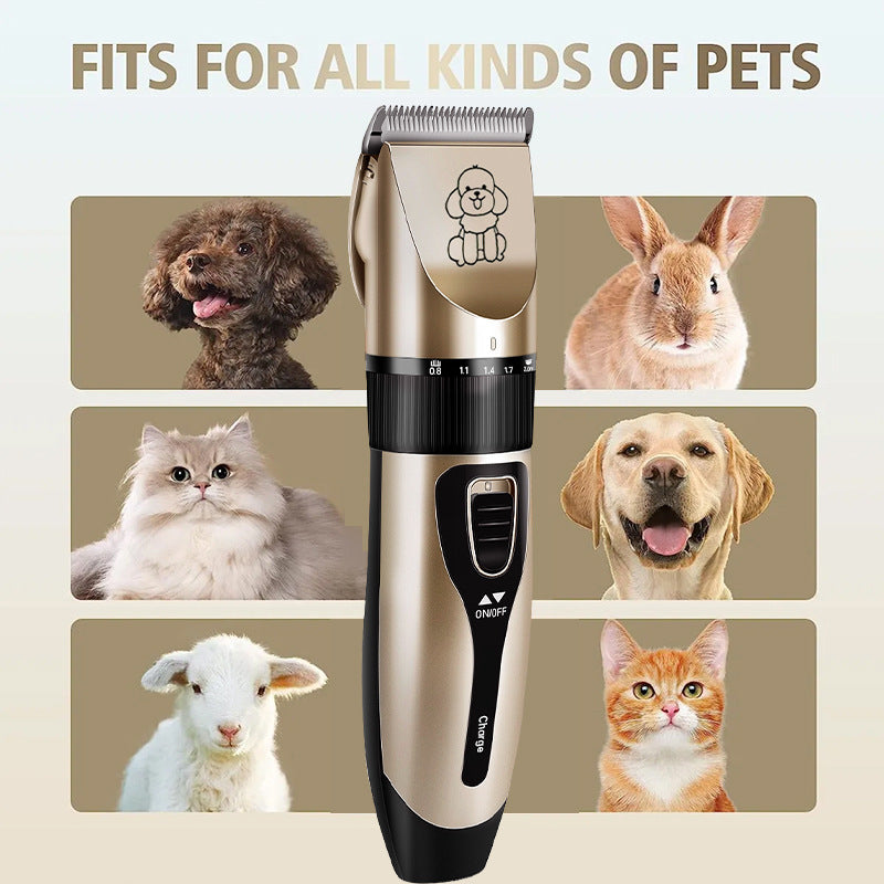 Ceramic Blade Pet Shaver with Guide Combs and Spare Blade Heads