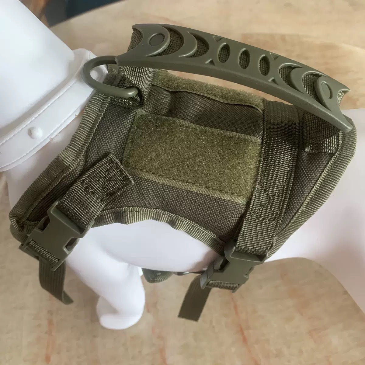 Tactical MOLLE cat harness vest in nylon, product image 8
