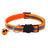 Reflective breakaway cat collar with bell in lake blue, view 16