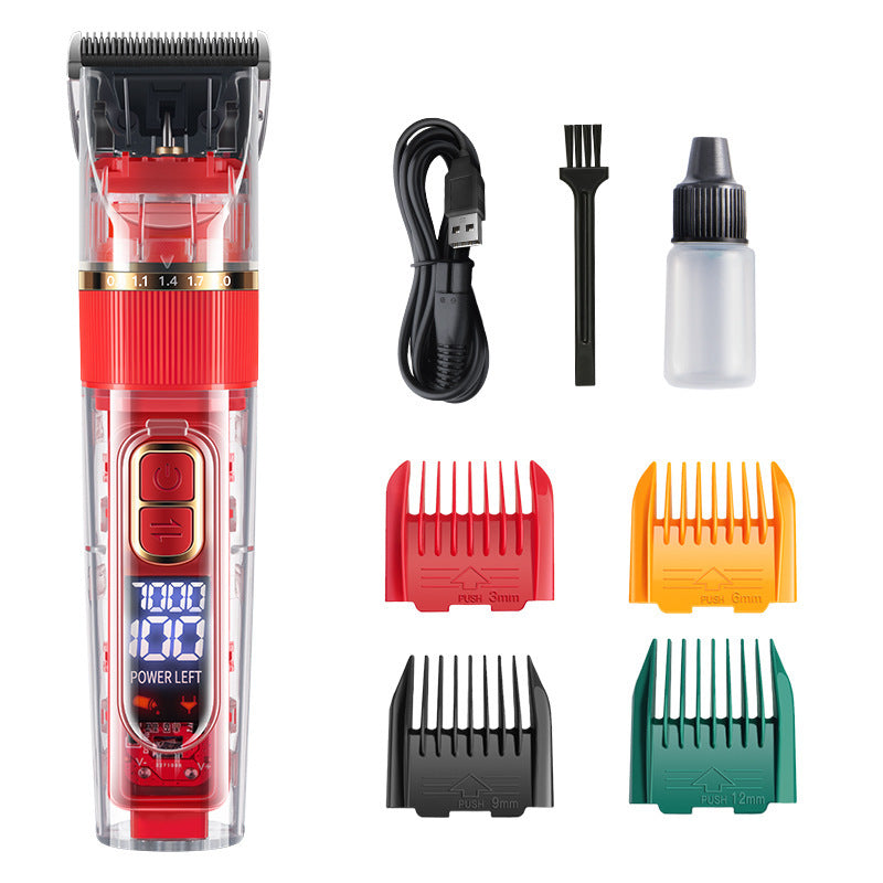 Pet Hair Clipper Grooming Kit with Steel Comb and Scissors