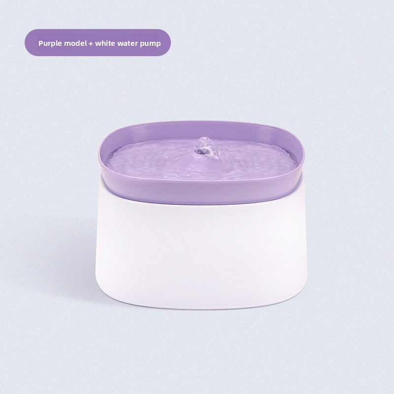 Automatic Circulating Cat Water Fountain with Filter Cartridges and Anti-Dry Burn Safety