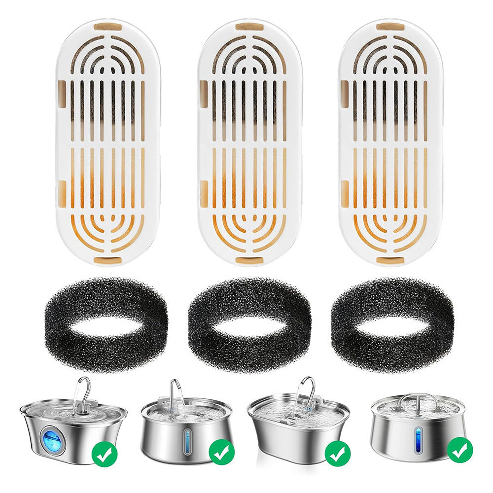 Replacement Foldable Filter Cartridge for Pirate Ship Style Cat Water Dispensers