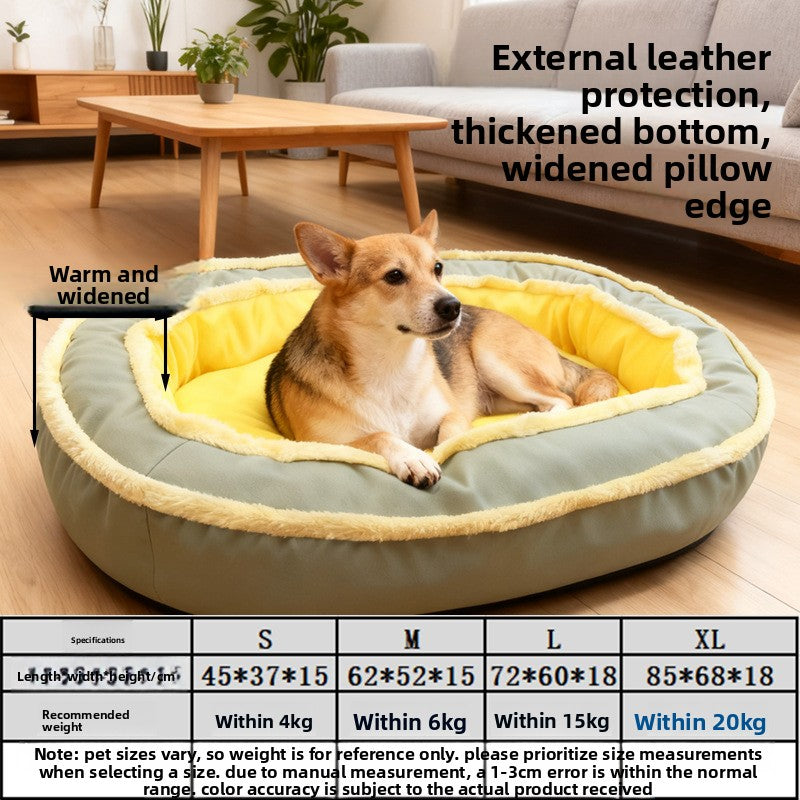 Semi-enclosed warm dog and cat bed, detail photo 14