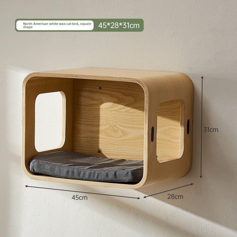 Solid wood wall-mounted cat furniture, detail photo 8
