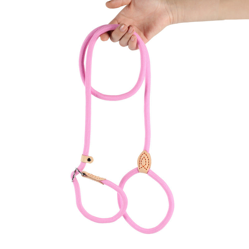 Heavy-duty braided slip dog lead, available from Pet Royale UK