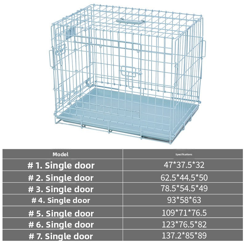 Foldable wire pet crate with removable tray, detail photo 8