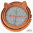 Brown rattan woven pet bed with blue cushion for cats, view 32