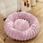 Plush round faux fur pet nest for cats, photo 44 of 80