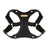 Leather look dog harness in brown with matching lead