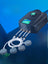 Quiet two outlet aquarium air pump with air stones and tubing, view 2